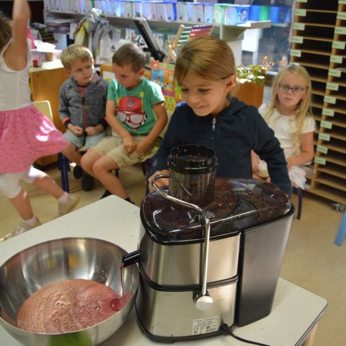 Enfants participant à une activité en classe